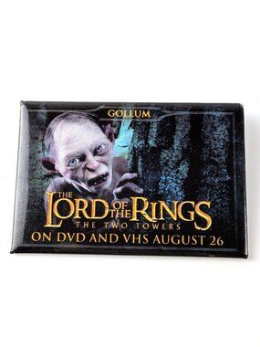 Lord of the Rings Two Towers DVD Release Gollum Promo Pin